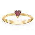 thumbnail image 2 of Heart Birthstone Ring - Ruby (July), 2 of 6