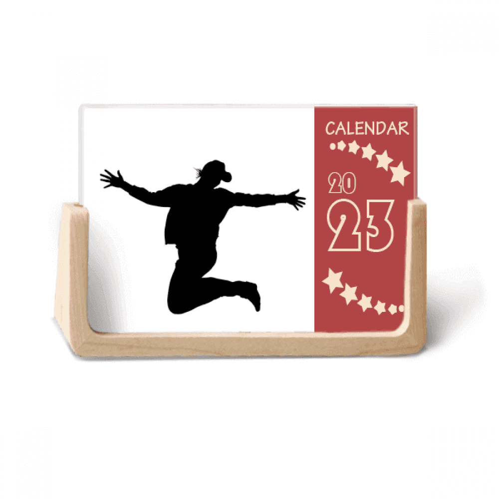 Physical Education Jumping Sports Desk Calendar Desktop Decoration 2023