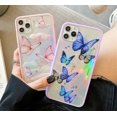 thumbnail image 2 of Compatible with iPhone Case, Cute Bling Glitter Clear Iridescent Butterfly Phone Case Slim Thin Soft Silicone [Sparkle Stars Shockproof Drop Protection] for iPhone, 2 of 6