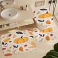 thumbnail image 6 of Thanksgiving Day (20) Shower Curtain Set 4PCs with Hooks Waterproof Bathroom Toilet Mat Lid Decor, 6 of 8
