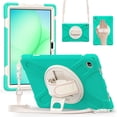 thumbnail image 1 of Funda para Samsung Galaxy Tab A11 Plus de 11 pulgadas (2025) y A9 Plus de 11 pulgadas (2023), funda protectora infantil a prueba de golpes con portalápices, correa de mano giratoria de 360 ​​grados, 1 of 9