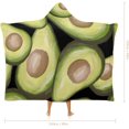 thumbnail image 2 of Funny Fruit Hooded Blanket, Cozy Wearable Blanket for Adults Flannel Soft Warm Blankets for Womens Mens Kids, 2 of 6