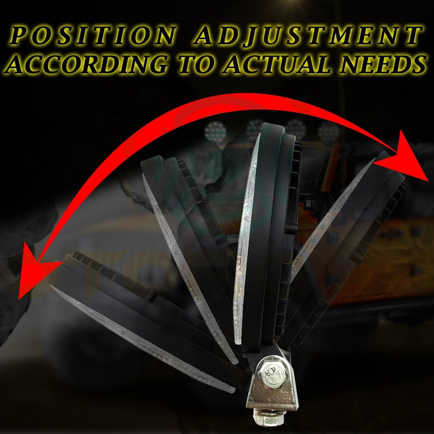 14 LED Round Fog Light 4 Inches Waterproof Off Road Driving Lamp for Car and Motorcycle (12V, White Light, 2 PCS)