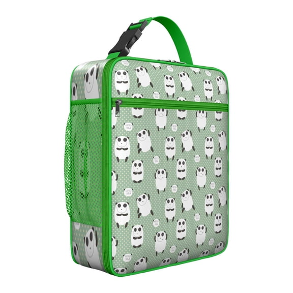 Giant Panda Insulated Lunch Bag Box Women Reusable Lunch Tote Bag Lightweight Lunch Tote Portable Bag Office Hiking