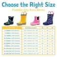 thumbnail image 2 of JAN & JUL Rain Boots for Toddlers with Easy-on Handles (Space Dinos, Size 6.5 Toddler), 2 of 8