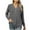 Dark Gray, variant on Striped Sweater Winter Fashion Sawvnm Ladies' Casual Striped Printed Button Long Sleeved V-neck Pullover Top for Women Coffee L