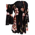 thumbnail image 4 of De Trompeta Mujeres Sin Respaldo Estampados Florales Pantalones Cortos Siameses Cómodos SG Colco Pantalones cortos siameses, 4 of 8