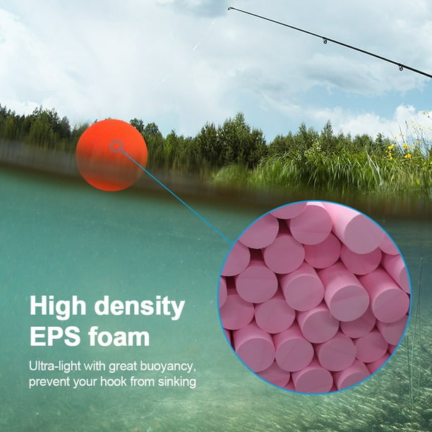 Fishing Floats, Ultra-light 100Pcs EPS Fishing Floats For Big Fish