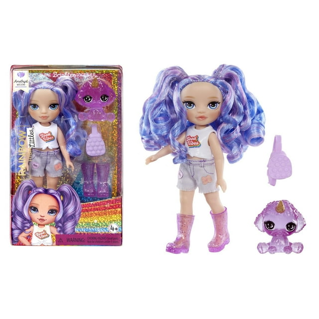 Rainbow High Littles – Amethyst Willow, Purple 5.5" Posable Small Doll