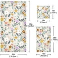 thumbnail image 3 of SKYSONIC 3 Pack Towel Creative Flowers Cotton Bath Towel Set (1 Bath Towel, 1 Hand Towel, 1 Washcloth) for Bathroom, Super Soft and Quick Dry Towels, 3 of 7