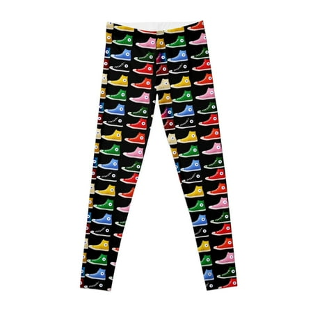 Colorful Star High Top Sneakers / Tennis Shoes Leggings sports tennis for flared workout clothes for Womens Leggings