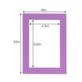 thumbnail image 3 of Dark Purple Acid Free 8x10 Picture Frame Mats with White Core Bevel Cut for 5x7 Pictures - Fits, 3 of 4