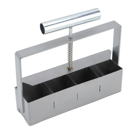 Handheld Soil Block Maker  Garden Soil Blocker Soils Blocking Tool 4 Soil Blocks Stainless Steel For Vegetable Garden For Garden For Seedling