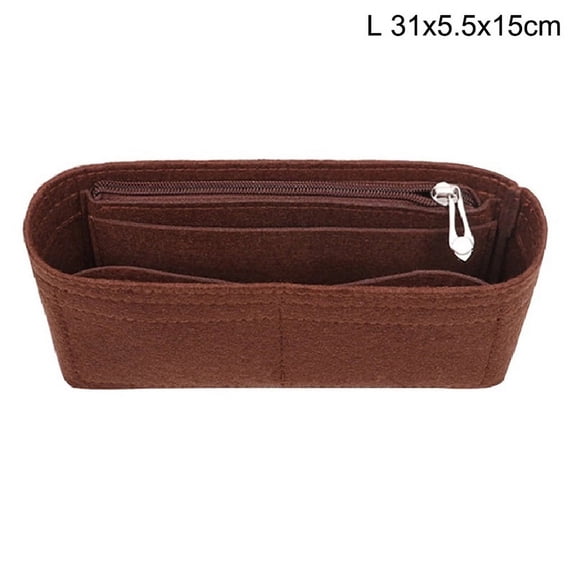 Multi-Pocket Women Insert Bag Felt Fabric Purse Handbag Organizer Bag Liner Tote