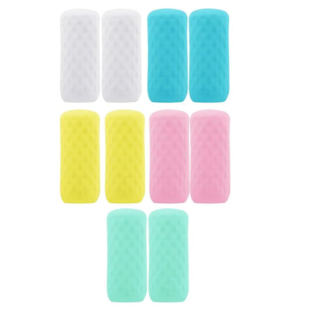 10 Fundas de Silicona para , Artículos Esenciales de Viaje para Mujeres, Artículos de Aseo de Tamaño Viaje para Equipaje, Elástica A Prueba de Fugas