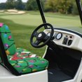thumbnail image 6 of Pzuqiu Christmas Lights Santa Bow Golf Cart Seat Cover Set - 2 Piece Breathable Washable Protective Cover for Golf Cart, 6 of 10