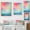 thumbnail image 4 of Designart "Northern Lights In Watercolor III" Northern Lights Wall Art Living Room, 4 of 7