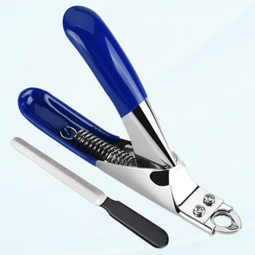 Dog and Cat Nail Clipper, Professional Pet Claw Trimmer, Free Nail File, Stainless Steel Razor Sharp Blade Dog Toe Cutter Grooming Tool for Small, Medium and Large Animals Pets Blue