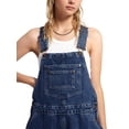 thumbnail image 3 of Casual Women's Vintage Denim Overalls with Stretch Fabric and Adjustable Straps, 3 of 5