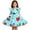 #27-Sky Blue, variant on YAYUBA Toddler Girls Back to School Print Dresses Pencil Flutter Sleeve Clothes School Outfits First Day Of School Outfits for Girls 6-7 Years White