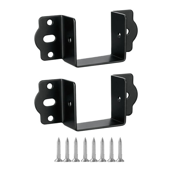 2 Pieces Bed Rail Fittings Bed Frame Hardware Bed Rail Brackets Heavy Duty Steel for Wooden Bed Frames and Headboards