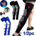 thumbnail image 1 of Lishi Compression Sleeve Socks for Varicose Veins - Calf, Leg, Thigh Support (1/2 Pc), 1 of 5