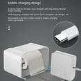 thumbnail image 4 of Roll Paper Dispenser Box Self-Dispensing Adhesive Toilet Paper Container Punch-Free  for Home Kitchen  Gray, 4 of 7