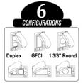 thumbnail image 3 of Sigma Electric Rectangle Metal 1 gang Universal Cover For Wet Locations, 3 of 3