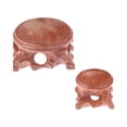 thumbnail image 2 of guohui 2Pcs Wood Display Stand Base,Egg Base Decorative Collectibles Orb Holder Sphere Globe Stone Holder for Rock Sphere Decoration, 2 of 9