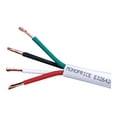 thumbnail image 1 of Monoprice Access Series 16 Gauge AWG CL3 Rated 4 Conductor Speaker Wire / Cable - 1000ft Fire Safety In Wall Rated, Jacketed In White PVC Material 99.9% Oxygen-Free Pure Bare Copper, 1 of 5