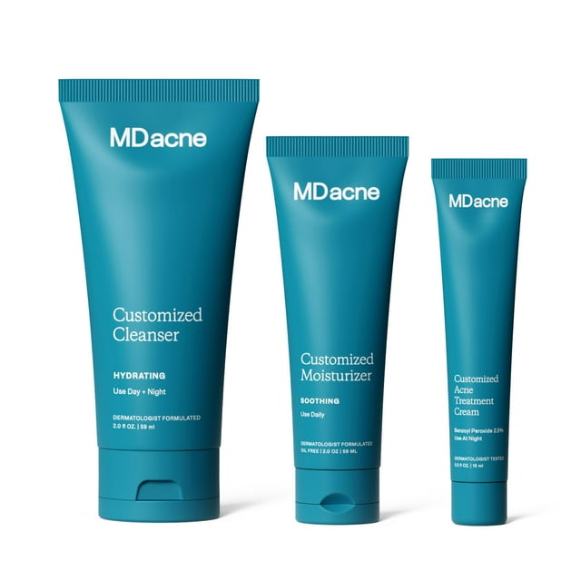 Kit de tratamiento para el acné MdAcne con peróxido de benzoilo al 2,5%, 30 días