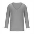 thumbnail image 1 of GigrtiJin Men Deep V Neck Compression Shirts Long Sleeve Stretch T-Shirt Low Cut Undershirt Tee Basic Layer Cold Weather, 1 of 4