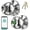 Sliver, variant on Fingerprint Door Knob, 3-in-1 Smart Door Lock with App Control & Backup Keys, Biometric Keyless Entry for Bedroom, Apartment, Office, Matte Black