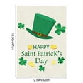 thumbnail image 3 of AuroraX St. Patrick's Day Shamrock Pot Of Gold Leprechaun Garden Flag 12.5 x 18 Inch Green Everything Garden Flag Four-Leaf Clover Spring Home Decoration for Indoor & Outdoor Party, 3 of 6