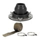 thumbnail image 5 of Conector de estufa de tienda, conector de techo, protector de tubería, techo de yurta, cubierta de tubería con abrazaderas para estufa de leña, estufa, 5 of 8