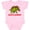 AD-Pink, variant on Santa-Saurus Christmas Dinosaur Boys or Girls Baby Bodysuit