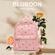 thumbnail image 4 of Mochila Bluboon para niñas, minimochila para mujer, beige, con estampado floral, 4 of 9