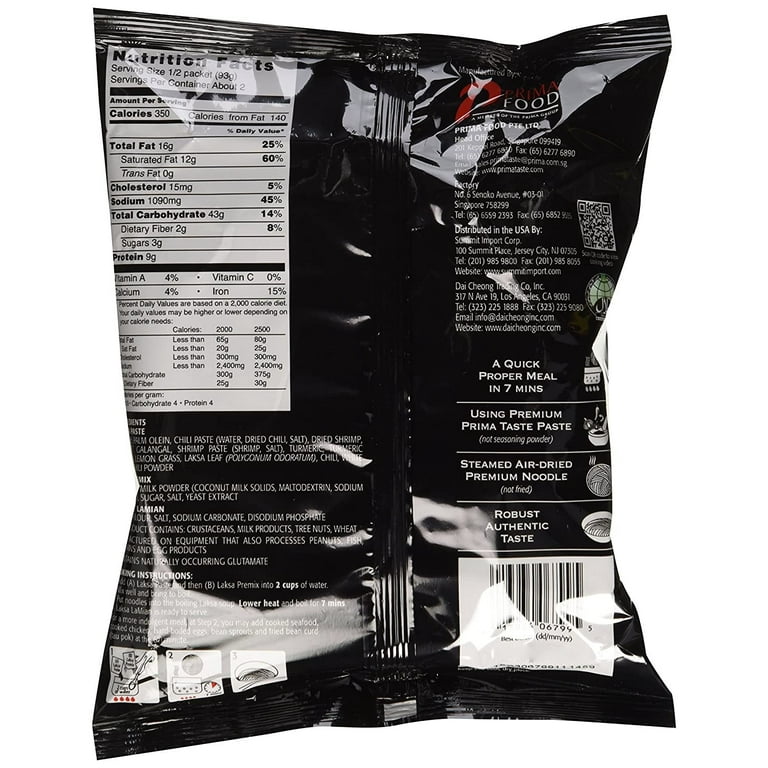 Prima Taste Singapore Laksa La Mian Noodle Soup 4-Pack - Walmart.com