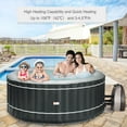 thumbnail image 1 of Costway 4-Person Inflatable Hot Tub Portable Outdoor Bubble Jet Leisure Massage Spa Gray, 1 of 8