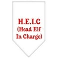 thumbnail image 2 of Head Elf In Charge Screen Print Bandana White Small, 2 of 10