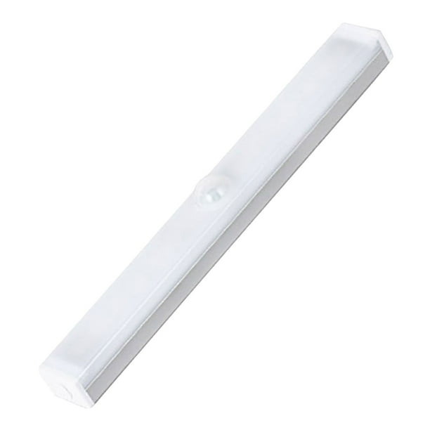 Barra de luz LED con sensor de movimiento | Tira magnética recargable inalámbrica | Luz de armario y gabinete con encendido y apagado automático | Iluminación blanca cálida para debajo de los