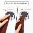 thumbnail image 2 of 1/3/8pcs Kitchen Towel Holder, Self Adhesive Wall Dish Towel Hook, Round Wall Mount Towel Holder For Bathroom, Kitchen And Home, Wall, Cabinet, Garage, No Drilling Required, 2 of 5
