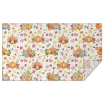 Fall Theme Tablecloth 60x102 Inch, Washable Polyester Rectangular Table Cover for Autumn Thanksgiving Party, Picnic, Indoor & Outdoor Dining Decor.
