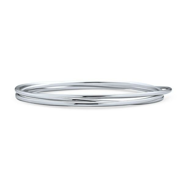 Thin silver 2024 bangle bracelets