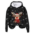thumbnail image 4 of Futezty Christmas Sweaters for Women 2024 Fleece Winter Warm Hoodie Long Sleeve Crewneck Pullover Sweatshirts, 4 of 4