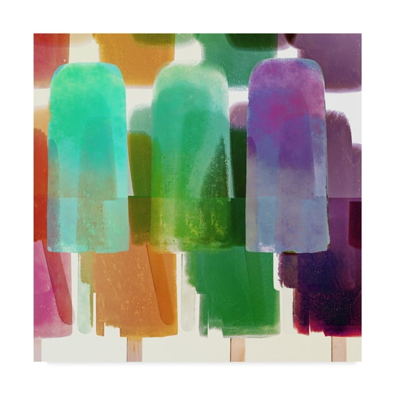 Trademark Fine Art 'Popsicles 2' Canvas Art by Color Bakery