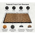 thumbnail image 6 of A1 Home Collections Orgee Black/Beige, Rubber Coir Outdoor Doormat, 30' x 48', Non-Slip Backing, 6 of 6