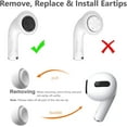 thumbnail image 2 of Replacement Earbud Tips Covers for Apple AirPods Pro & Airpods Pro 2 - (6 Pairs) Small, Medium and Large (White), 2 of 6
