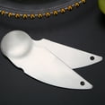thumbnail image 5 of PAMINGONO Serrated Spoons Kiwi Peeler Stainless Steel Silver 2Pcs 5.8X1.9X0.1In, 5 of 8