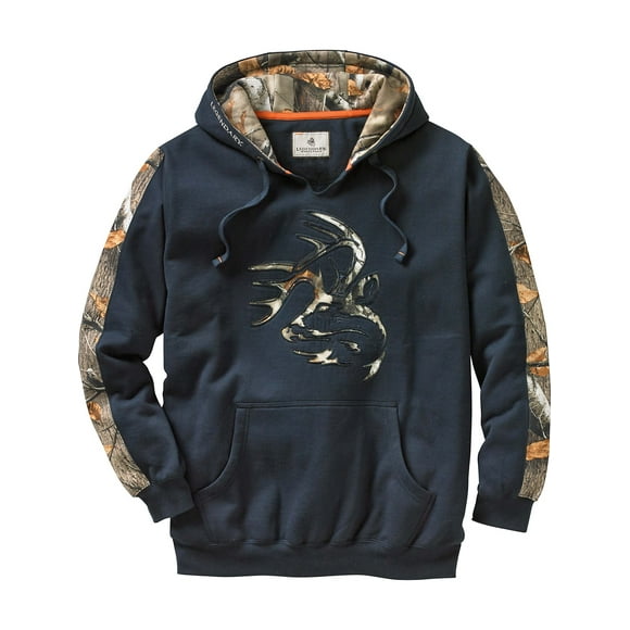 Legendary Whitetails Chandail à Capuchon Camouflage Standard pour Hommes, Marine, TG